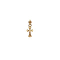 Golden cross earrings